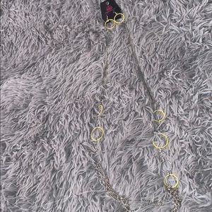 yellow necklace and earring set